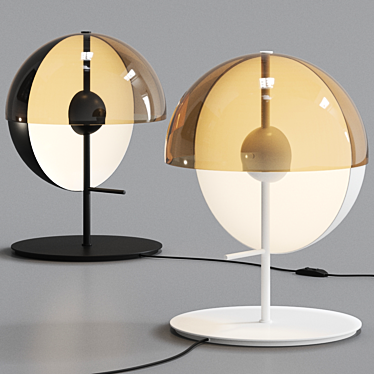 Theia P Black Table Lamp: Innovative Design by Marset 3D model image 1 