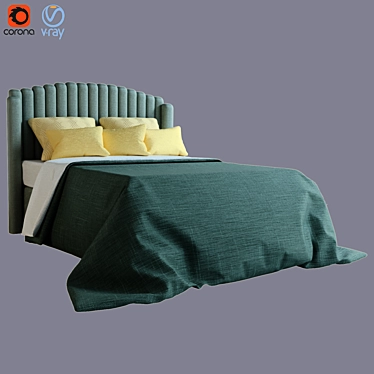 Elegant Double Bed - 2016 Design 3D model image 1 