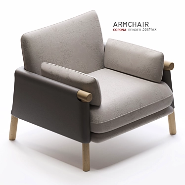 Savannah EJ Armchair: Modern Comfort and Elegance 3D model image 1 