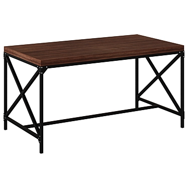 Rustic Manchester Dining Table 3D model image 1 