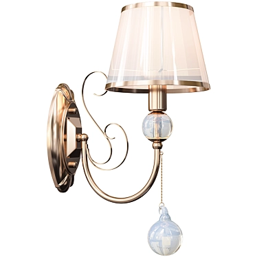 Elegant Teneritas Wall Sconce 3D model image 1 