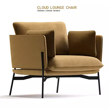  Heavenly Comfort: Cloud Lounge Chair 3D model image 1 