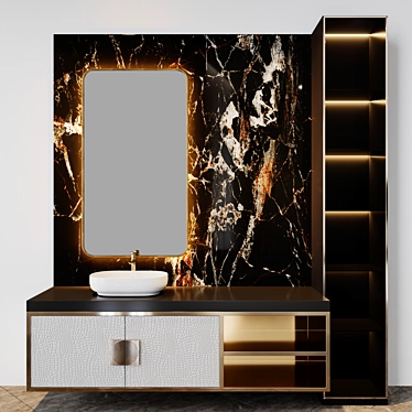 Modern Bath Set: Inspired by Studia-54 3D model image 1 