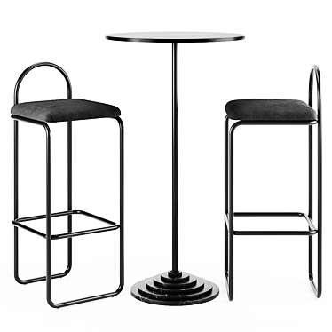 Modern Minimalist Bar Set by AYTM 3D model image 1 