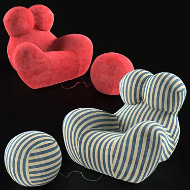 Title: Modern Gaetano Pesce Armchair 3D model image 1 