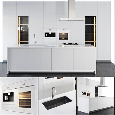 Modern White Kitchen: 2015 Edition 3D model image 1 