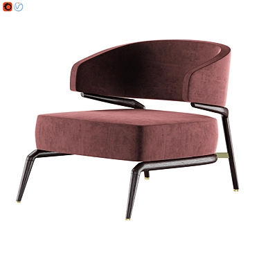 Haines Armchair: Contemporary Elegance 3D model image 1 
