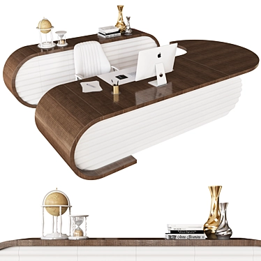 Elegant Bianos Office Furniture 3D model image 1 