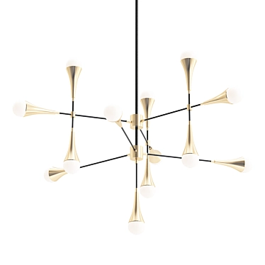 Elegant Multi-Arm Chandelier: Decarlo I 3D model image 1 