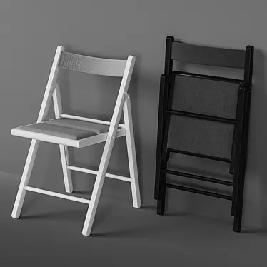 Portable Terje Folding Chair 3D model image 1 