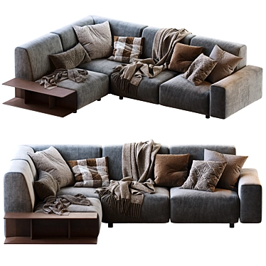 Modern Aston Sofa 290x220x86 3D model image 1 