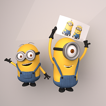 Adorable 3D Minion Models 3D model image 1 