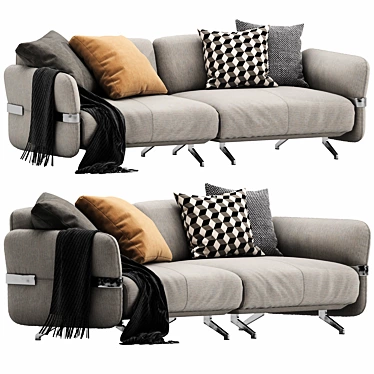 Natuzzi Pablo: Modern Luxury Sofa 3D model image 1 