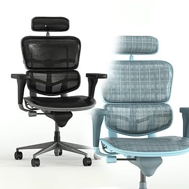 Texteres Office Chair Set 3D model image 1 