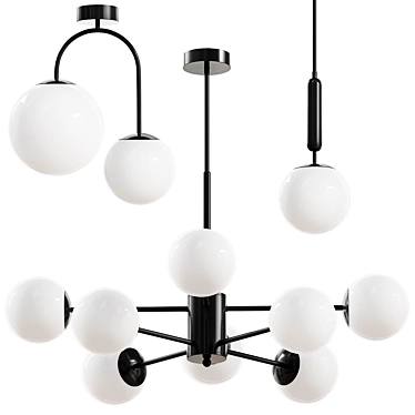 Anouk 3-in-1 Viokef Chandelier 3D model image 1 