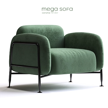 Ultimate Comfort Mega Sofa 3D model image 1 