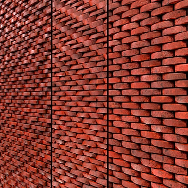 Seamless Brick Lattice Texture 3D model image 1 