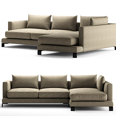 Luxury Sofa Long Island - Flexform 3D model image 1 