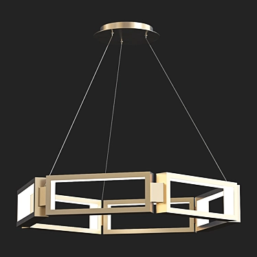 Modern Forms Mies LED Chandelier 3D model image 1 