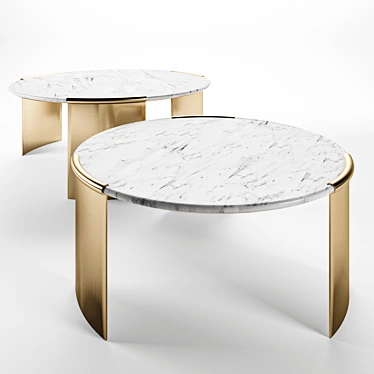 Ortega Coffee Tables: Stylish & Functional 3D model image 1 