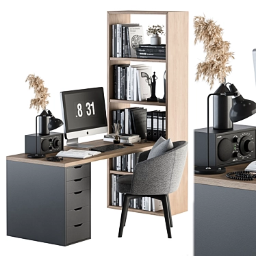 Modern Office Essentials - Home Office 19 3D model image 1 