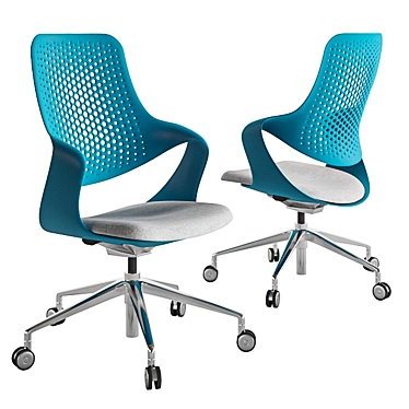 Coza Task Chair: Comfortable & Dynamic Support 3D model image 1 