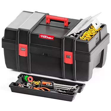 Hyper Tough ToolBox Set: Ultimate Tool Bag 3D model image 1 