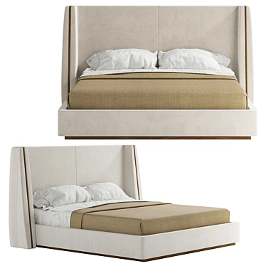 Barlow Bed Mezzo: Stylish and Spacious Sleep Solution 3D model image 1 