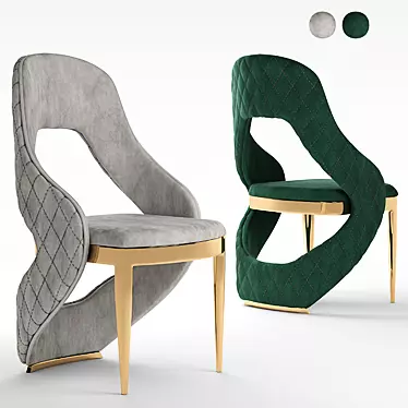 Golden Luxe Leg Chair 3D model image 1 