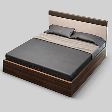Menorca Bed: Sleek, Stylish, and Functional 3D model image 1 