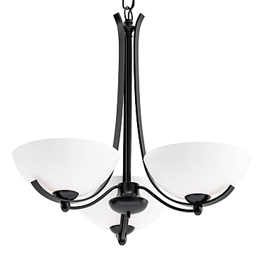 Aegis 3 Arm Chandelier: Timeless Elegance 3D model image 1 