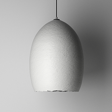 Eco-friendly Paper Pendant Lamp 3D model image 1 