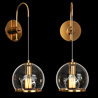 Modern Wall Lamp: Lampatron Nuazen 3D model image 1 
