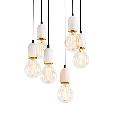 Elegant Carnaby Pendant Light 3D model image 1 