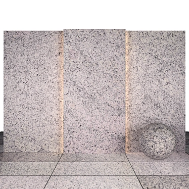 Dallas White Granite Slabs & Tiles 3D model image 1 