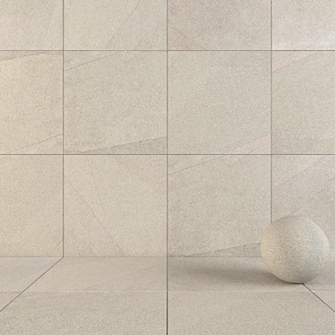 Flaviker River Ecru: 120x120 Wall and Floor Tiles 3D model image 1 