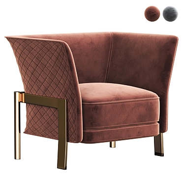 Elegant COSMO Armchair: OPERA CONTEMPORARY 3D model image 1 