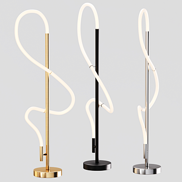 Budget Floor Lamp - H110 cm 3D model image 1 