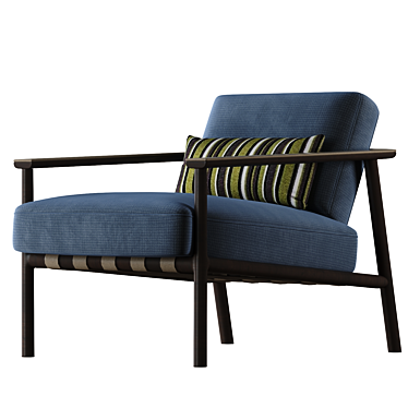 Modern Molteni&C Gillis Armchair 3D model image 1 