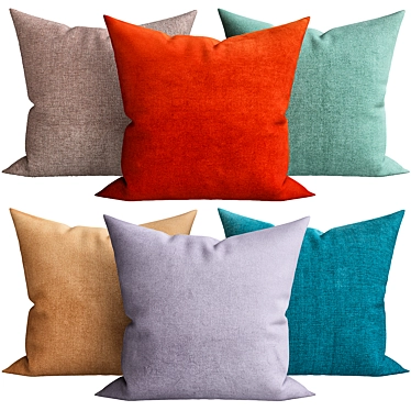 Luxury Decorative Pillows Set 3D model image 1 