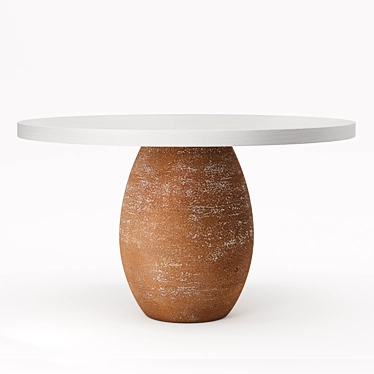 Ceramic Masterpiece: Liaigre Craie Table 3D model image 1 