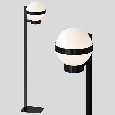 Barcino Glass F Floor Lamp 3D model image 1 