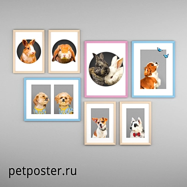 PetPoster Set: Decorate with Style 3D model image 1 
