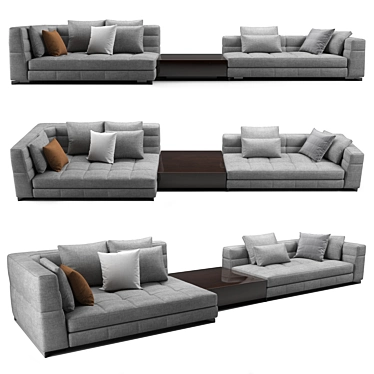 Sleek Minotti Blazer Sofa 3D model image 1 