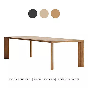 Modern Manero Table: Versatile Design 3D model image 1 