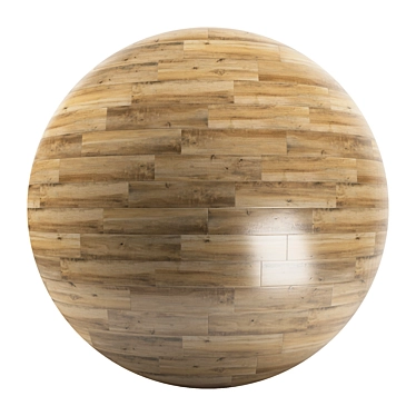 Versatile Parquet Flooring: Standard & Herringbone Patterns, 12 Planks, 4K Textures 3D model image 1 