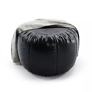 Modern Vid Pouf Ottoman 3D model image 1 