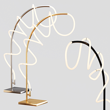 Affordable Floor Lamp: H165cm (Aliexpress 004) 3D model image 1 