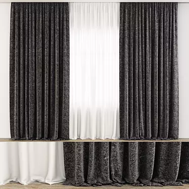 Optimized Geometry, Subdivisions, & Scatter: Premium Curtains 3D model image 1 