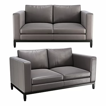Title: Hamburg Double Sofa - Elegant and Comfortable 3D model image 1 